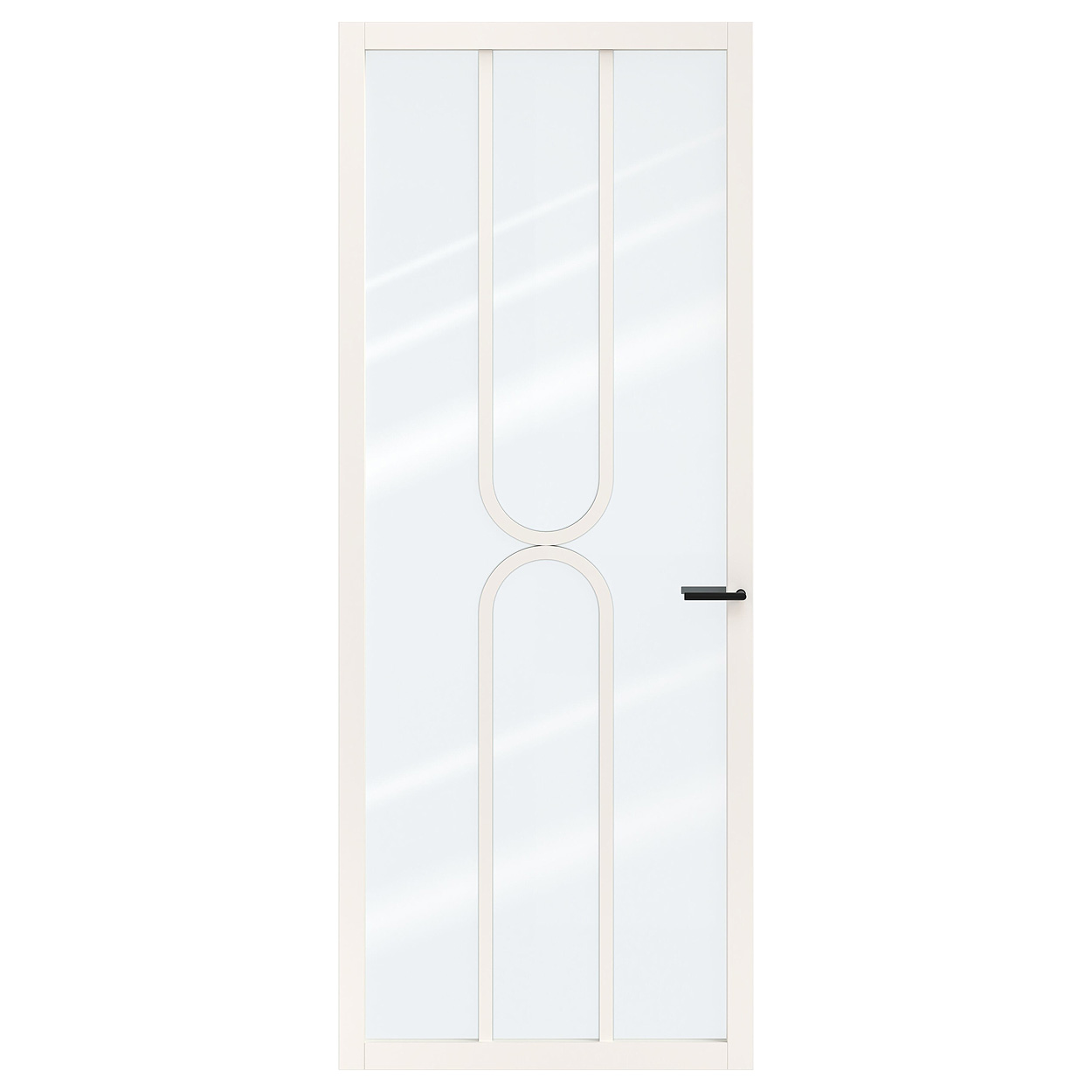 Binnendeur Skantrae SSL 14620 Blank Glas Wit Gelakt